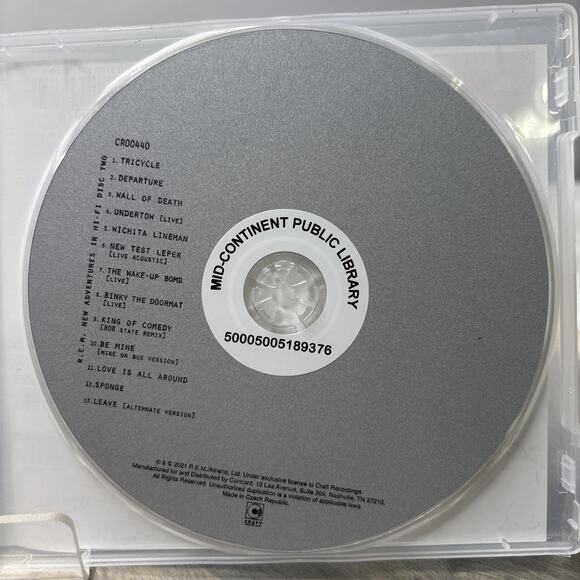 R.E.M. – New Adventures in Hi-Fi (CD, 1996, Warner Bros., Rock) - Picture 5 of 5